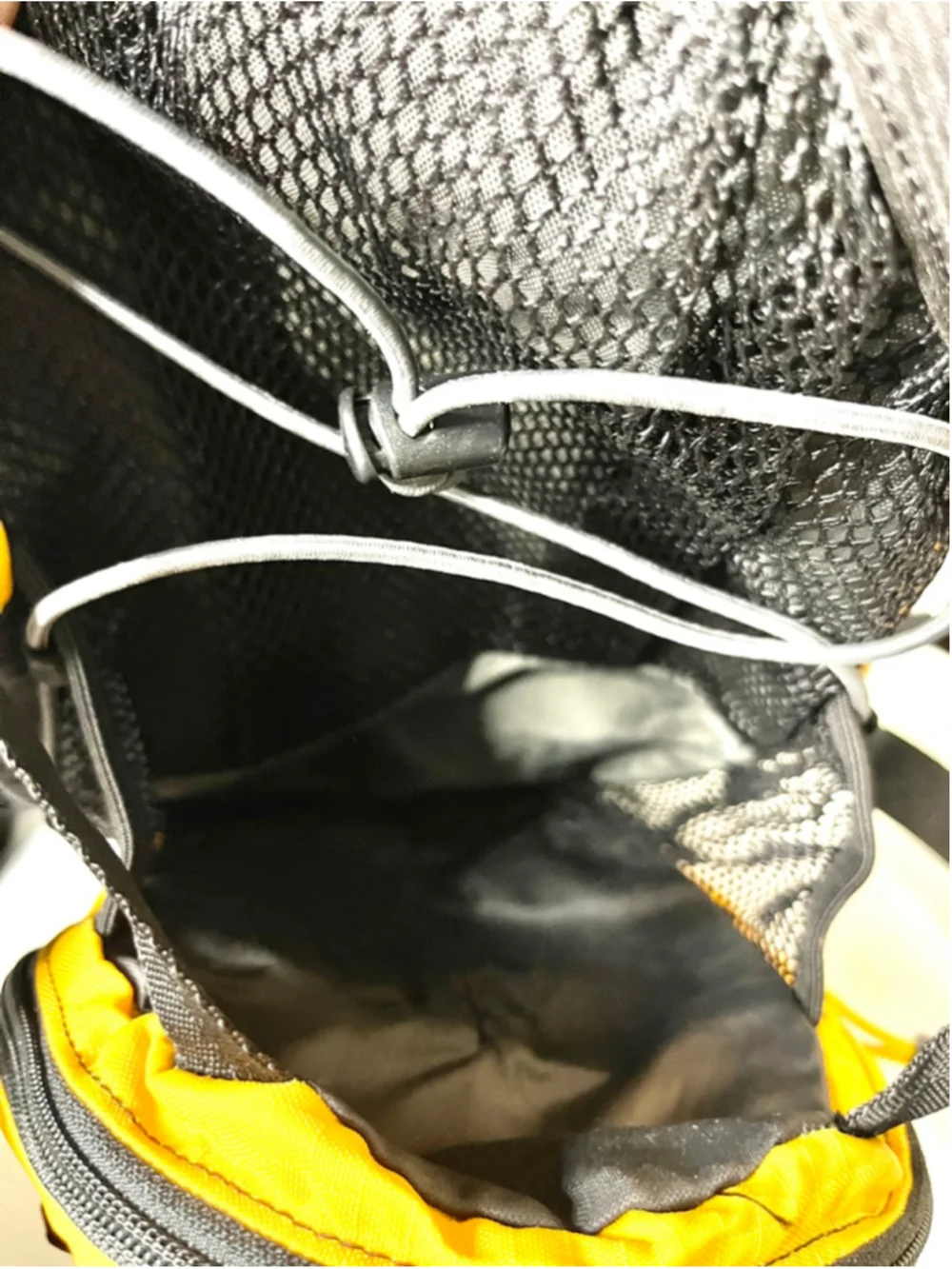 CamelBak M.U.L.E. hydration backpack features distinct yellow trim